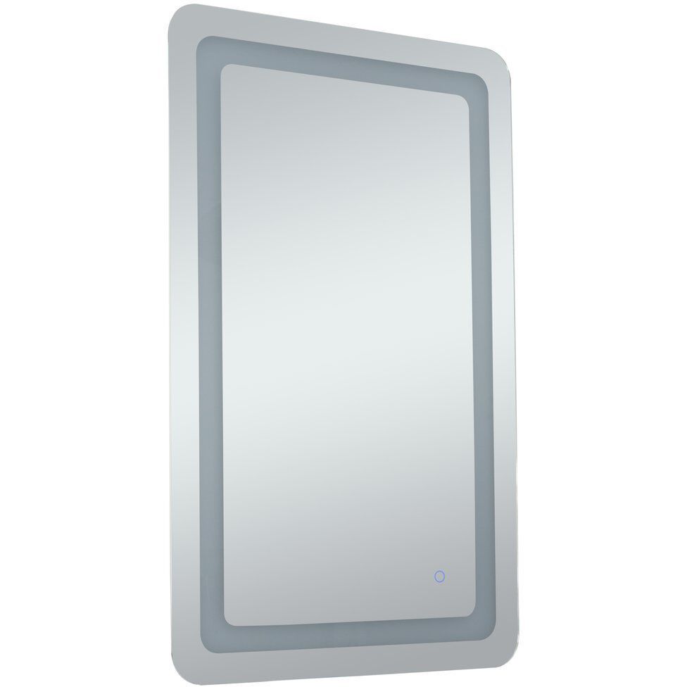 Genesis 40 X 20 inch Glossy White LED Mirror