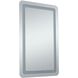Genesis 40 X 20 inch Glossy White LED Mirror