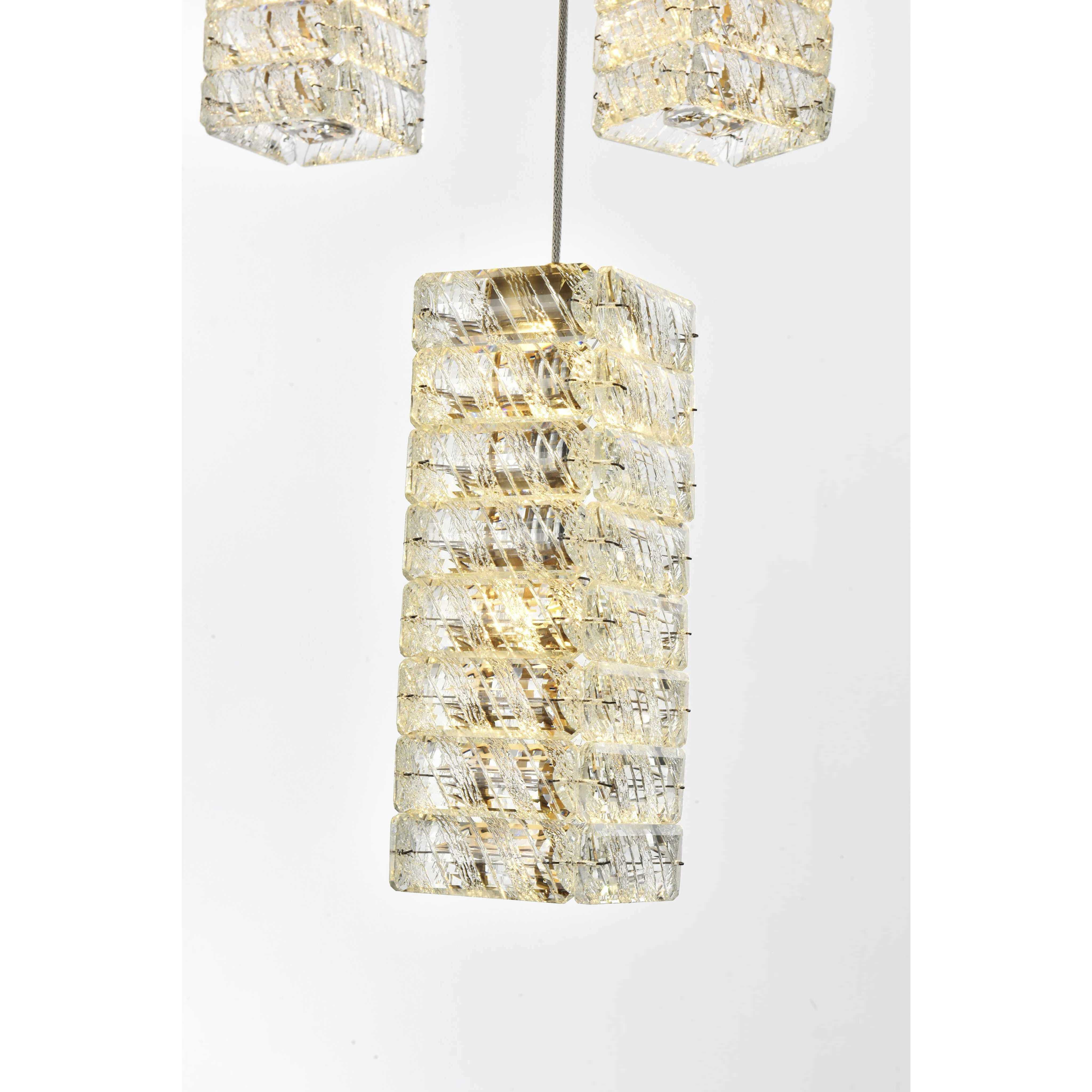 Aston 16 Light 32 inch Satin Gold Pendant Ceiling Light