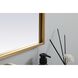 Ayra 36 X 22 inch Brass Mirror