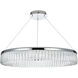 Rune 1 Light 32 inch Chrome Chandelier Ceiling Light