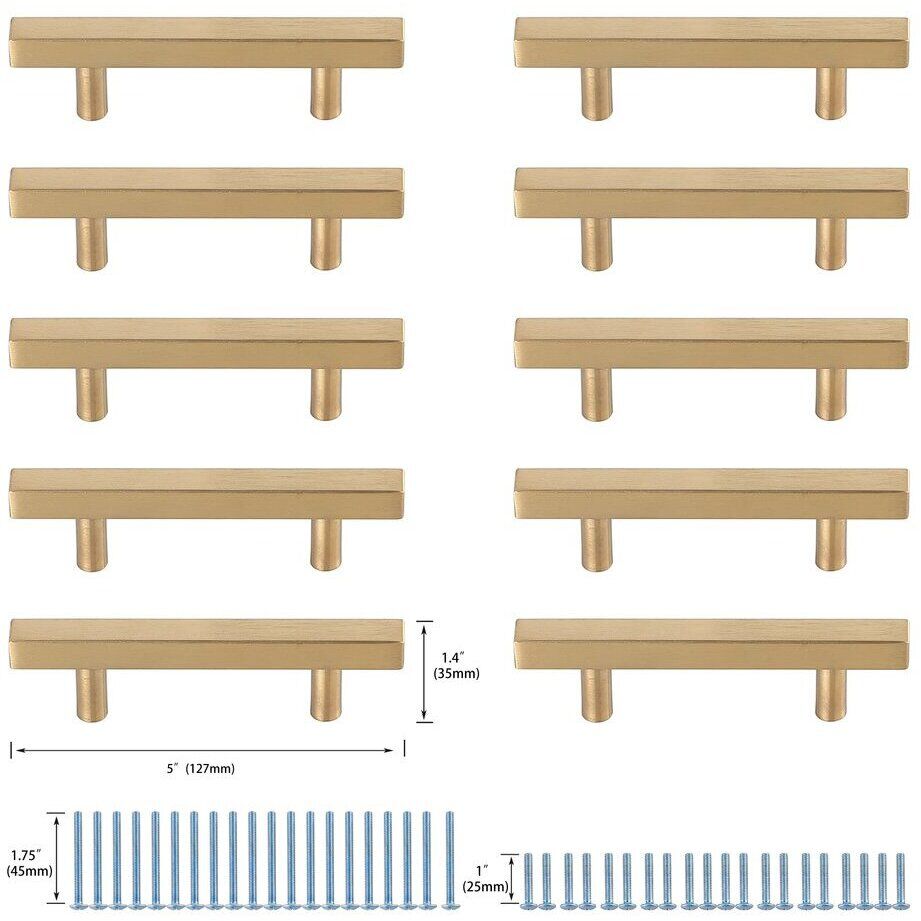 Dior Brass Hardware Drawer Pull, Set of 10