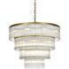 Harlow 28 Light 40 inch Satin Gold Chandelier Ceiling Light