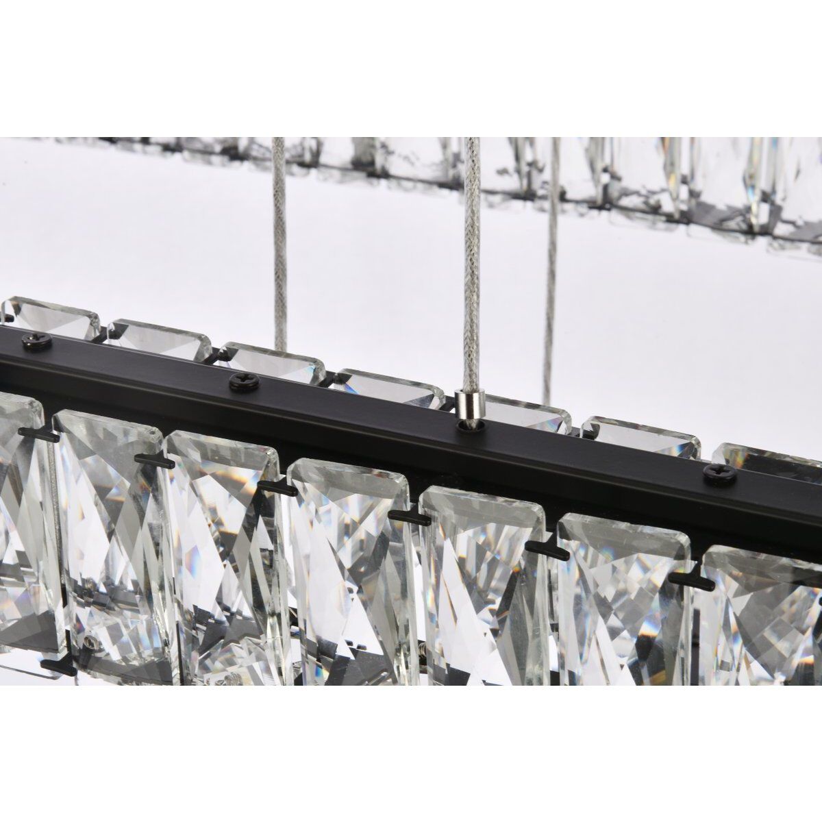 Monroe 2 Light 50 inch Black Pendant Ceiling Light