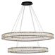 Monroe 2 Light 40 inch Black Pendant Ceiling Light