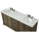 Americana 72 X 22 X 35 inch Driftwood Vanity Sink Set