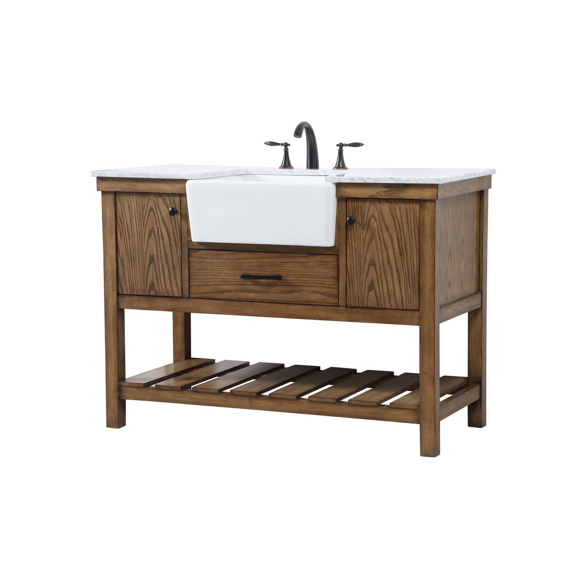 Clement 48 X 22 X 34 inch Driftwood Bathroom Vanity Cabinet