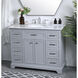 Americana 84 X 22 X 70 inch Light Grey Vanity Sink Set