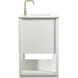 Larkin 42 X 22 X 34 inch White Vanity Sink Set