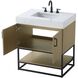 Caroline 30 X 34 inch Honey Brown Bathroom Vanity Cabinet