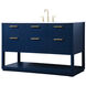 Larkin 54 X 22 X 34 inch Blue Vanity Sink Set