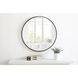 Eternity 24 X 24 inch Black Wall Mirror