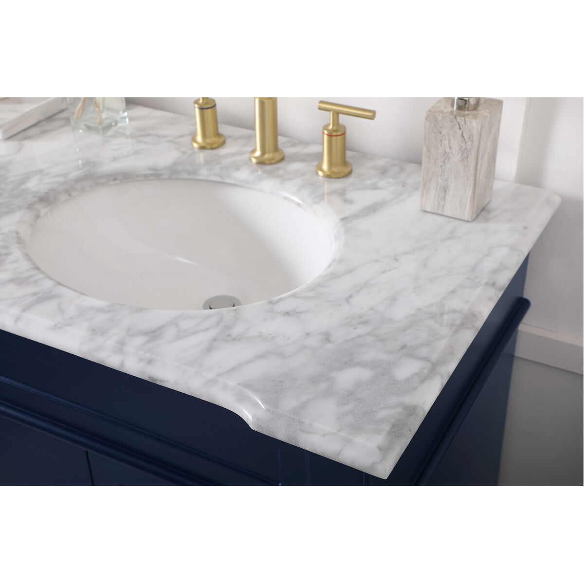 Wesley 72 X 22 X 35 inch Blue Vanity Sink Set