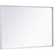 Monet 28 X 28 inch White Wall Mirror