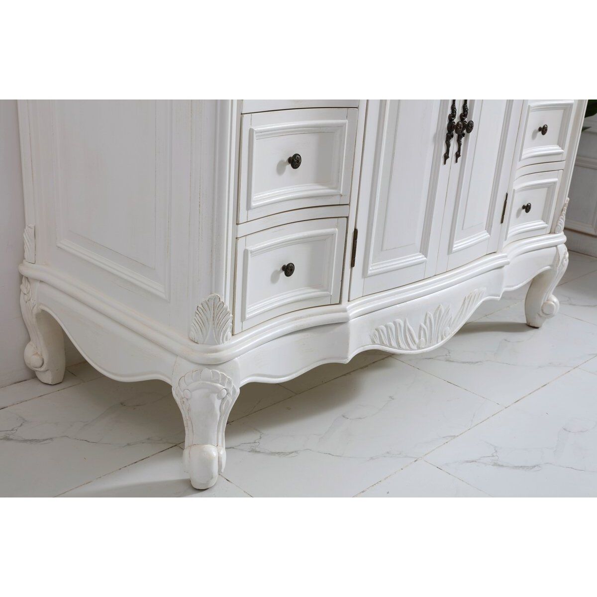 Oakland 48 X 22 X 36 inch Antique White Vanity Sink Set