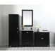Adian Black Bathroom Storage Cabinet