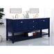 Metropolis 72 X 22 X 34 inch Blue Vanity Sink Set