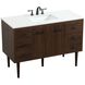 Cyrus 48 X 22 X 33.5 inch Walnut Vanity Sink Set in Not Included