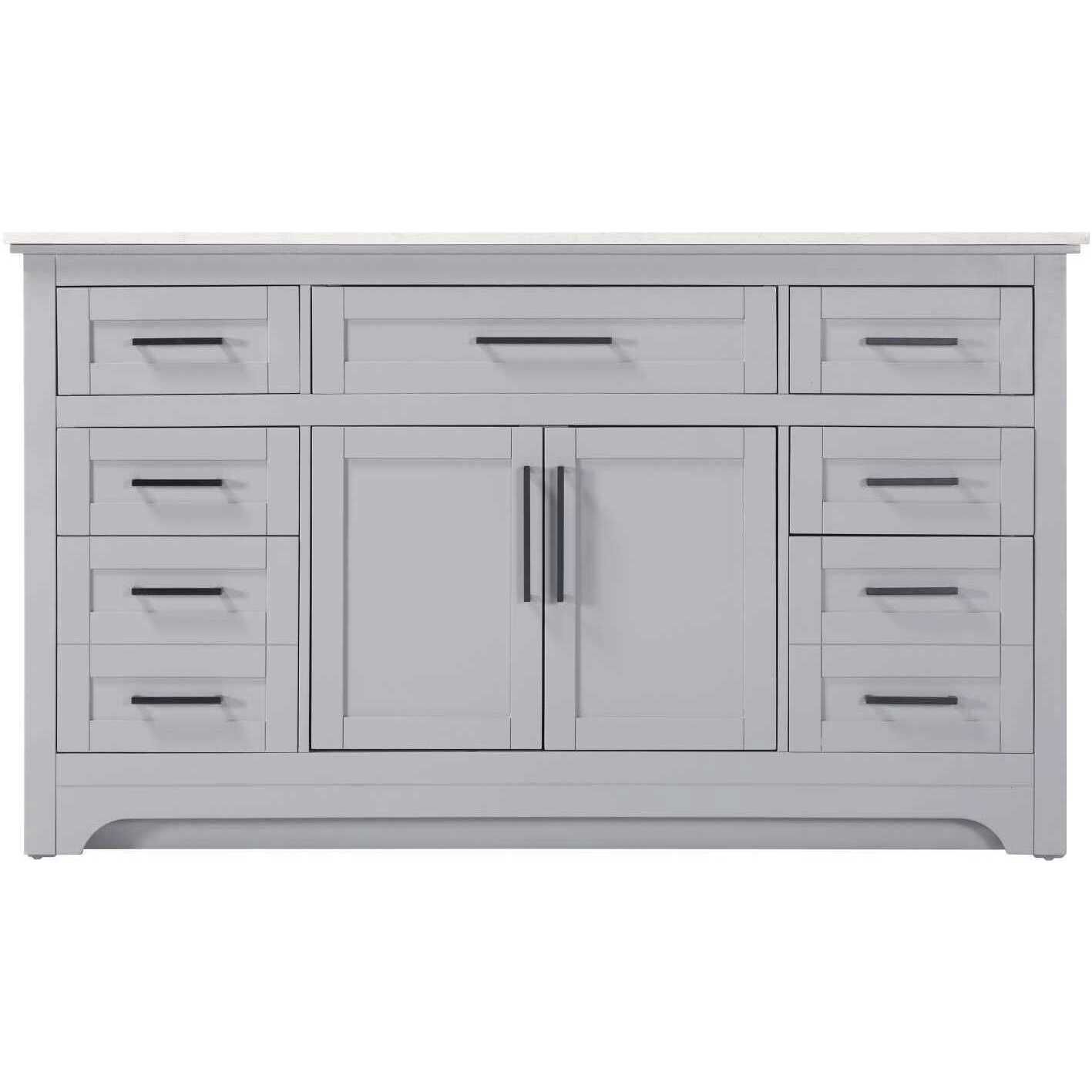 Remington 60 X 35 inch Grey Bathroom Vanity Cabinet
