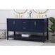 Aubrey 60 X 22 X 34 inch Blue Vanity Sink Set