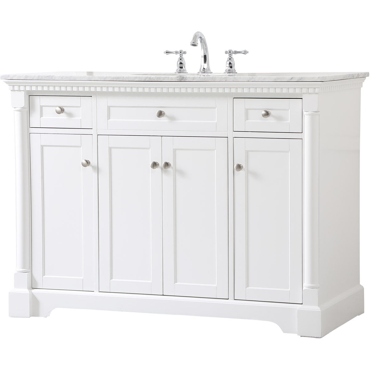 Clarence 48 X 22 X 35 inch White Vanity Sink Set