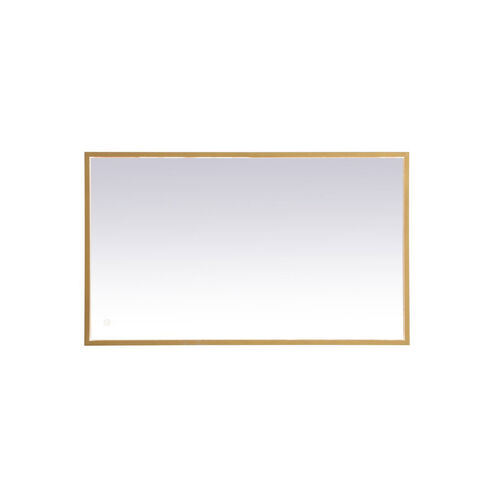 Pier 30 X 24 inch Brass LED Mirror