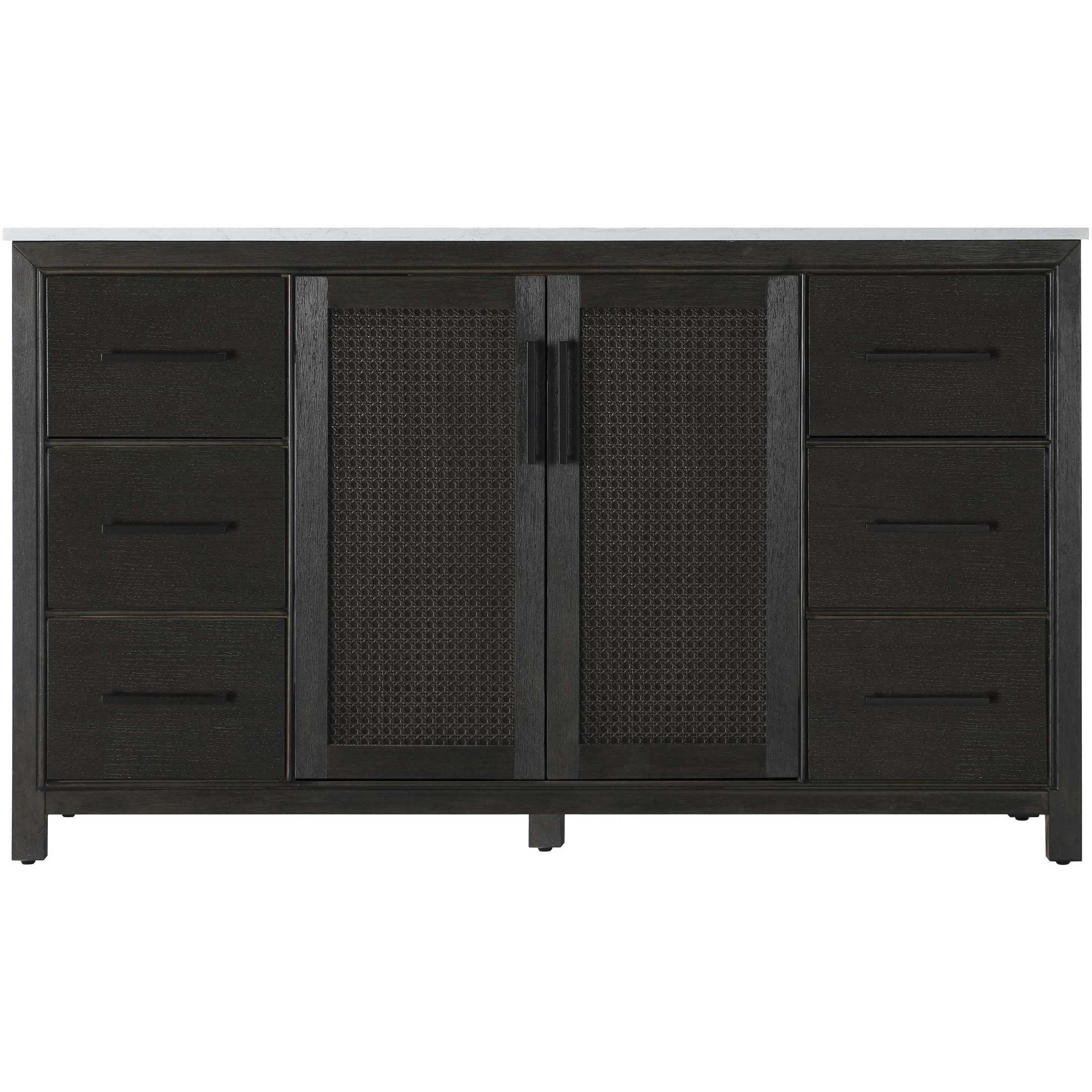 Alina 60 X 34 inch Chocolate Oak Bathroom Vanity Cabinet