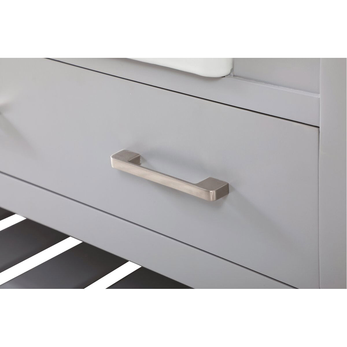 Clement 60 X 22 X 34 inch Grey Bathroom Vanity Cabinet