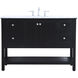 Metropolis 48 X 22 X 34 inch Black Vanity Sink Set