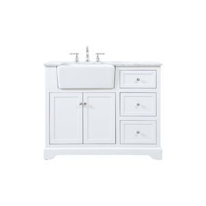 Franklin 42 X 22 X 35 inch White Bathroom Vanity Cabinet