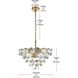 Adaline 8 Light 20 inch Satin Gold Chandelier Ceiling Light