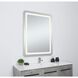 Genesis 40 X 30 inch Glossy White LED Mirror