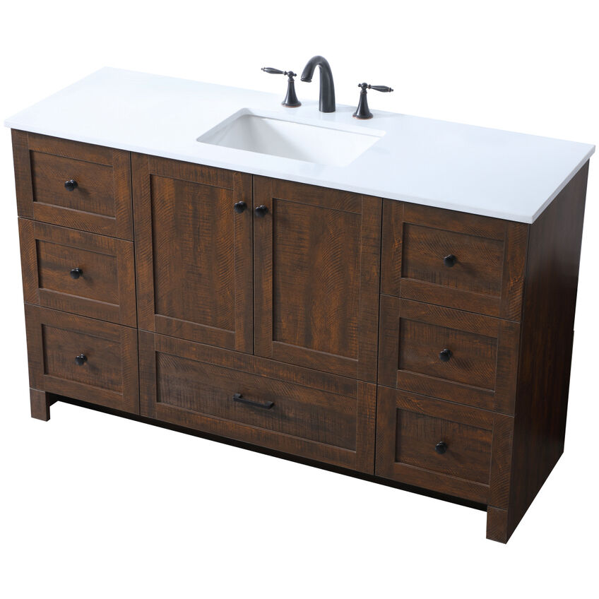 Soma 54 X 19 X 34 inch Expresso Vanity Sink Set