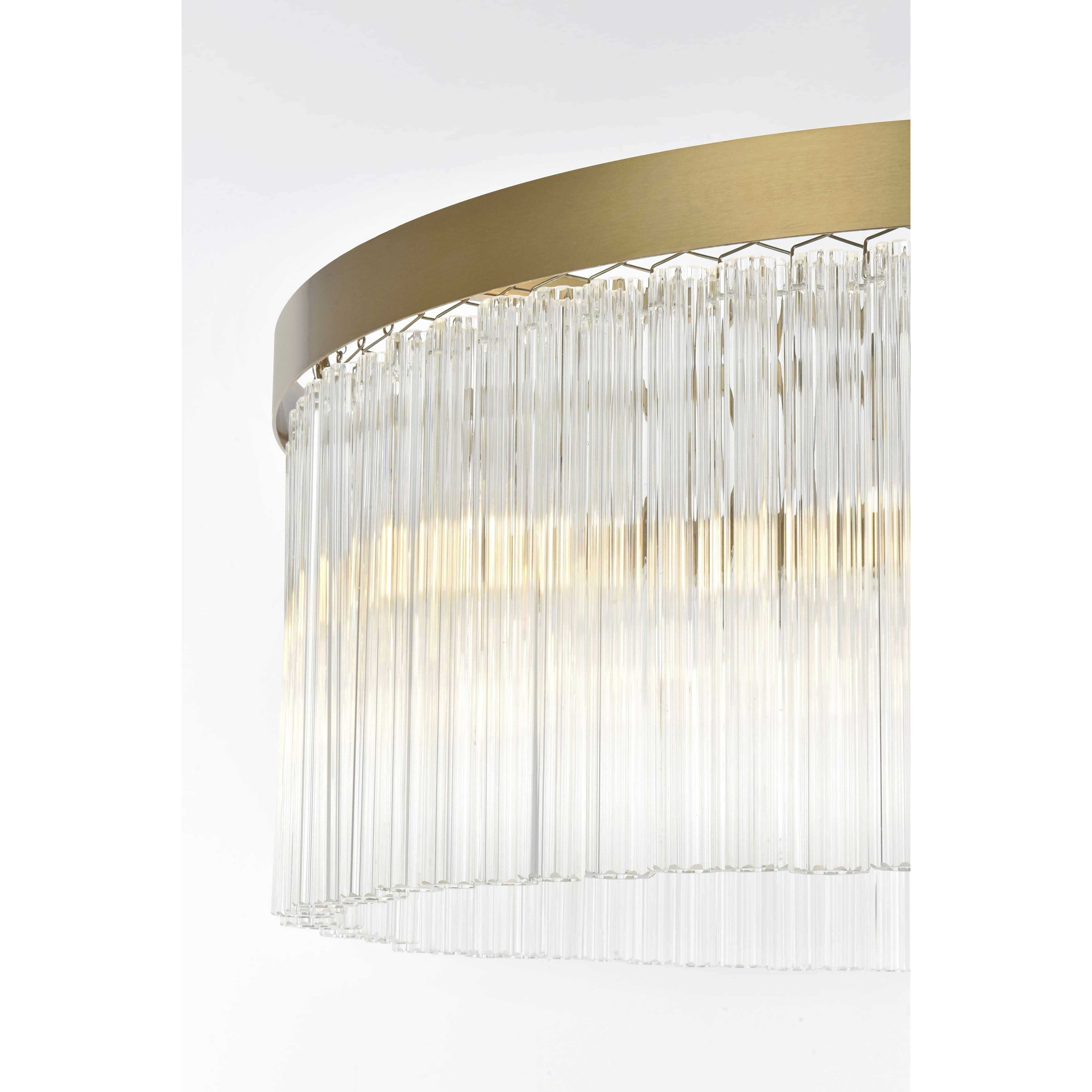 Harlow 6 Light 24 inch Satin Gold Chandelier Ceiling Light