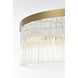 Harlow 6 Light 24 inch Satin Gold Chandelier Ceiling Light