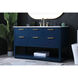 Larkin 54 X 22 X 34 inch Blue Vanity Sink Set