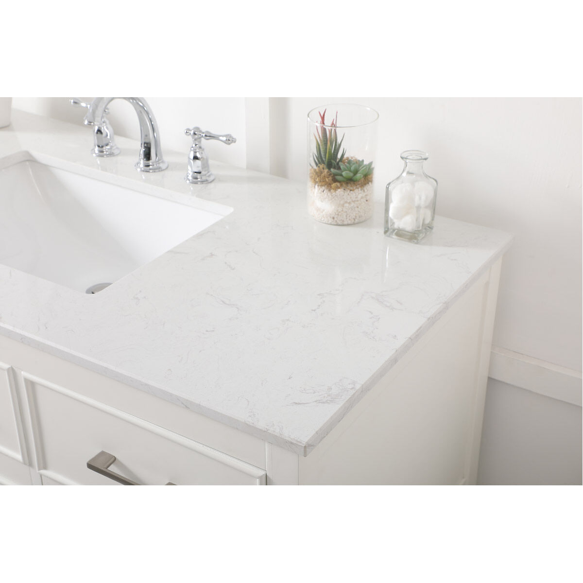 Sinclaire 48 X 22 X 34 inch White Vanity Sink Set