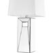 Sparkle 28 inch 60 watt Silver Table Lamp Portable Light