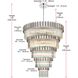 Willow 43 Light 59 inch Chrome Chandelier Ceiling Light