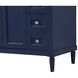 Bennett 48 X 21 X 35 inch Blue Vanity Sink Set