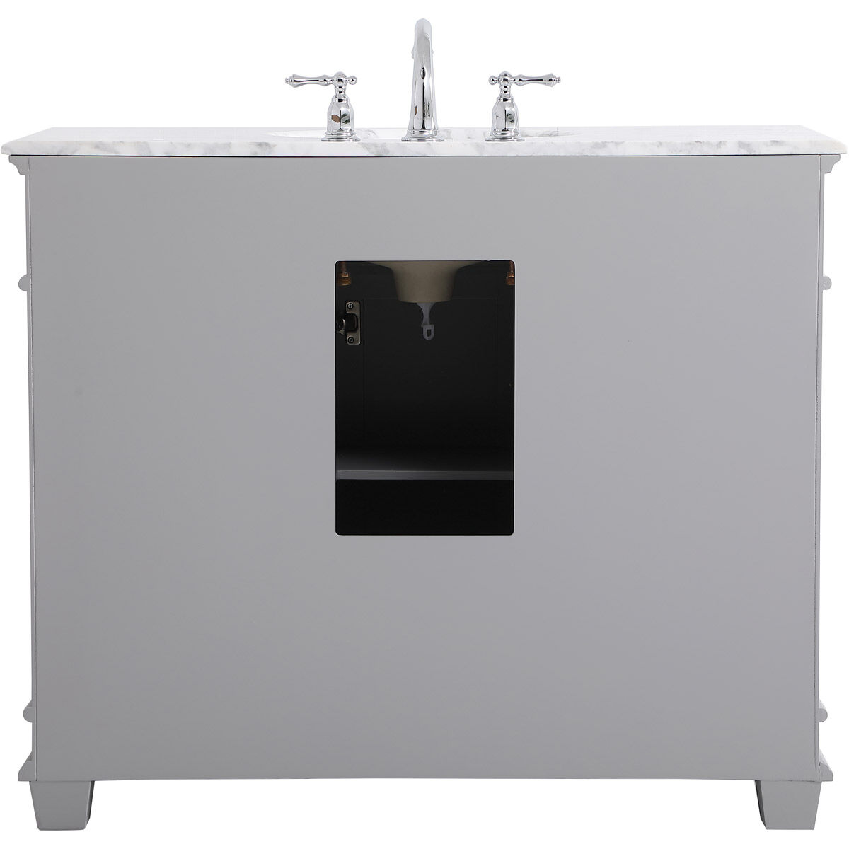 Wesley 42 X 22 X 35 inch Grey Vanity Sink Set
