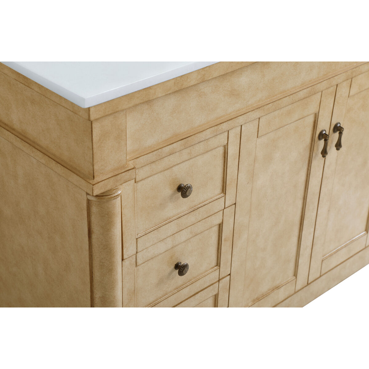 Lexington 48 X 21.5 X 35 inch Antique Beige Vanity Sink Set