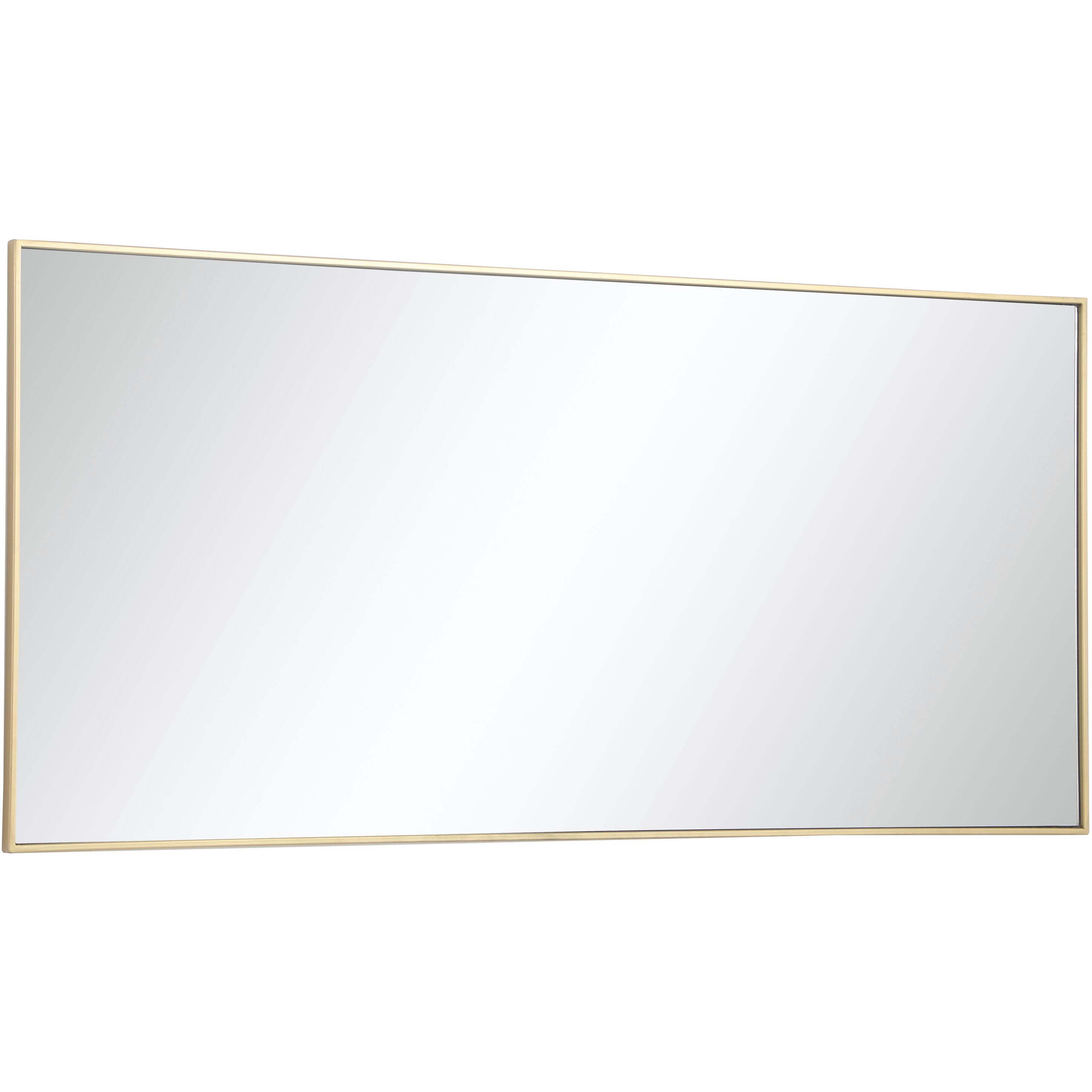 Monet 60 X 30 inch Brass Wall Mirror