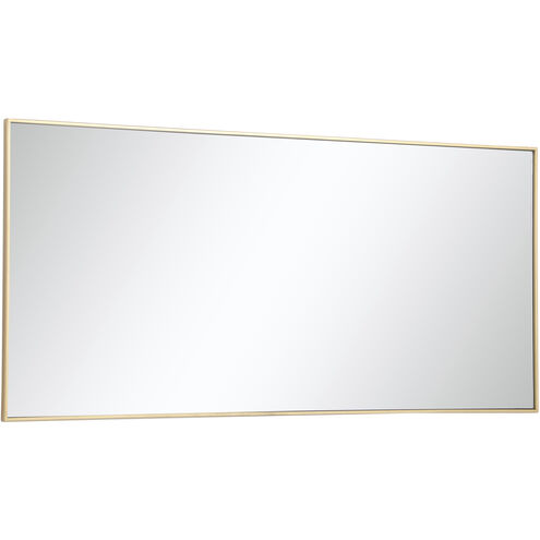 Monet 60 X 30 inch Brass Wall Mirror