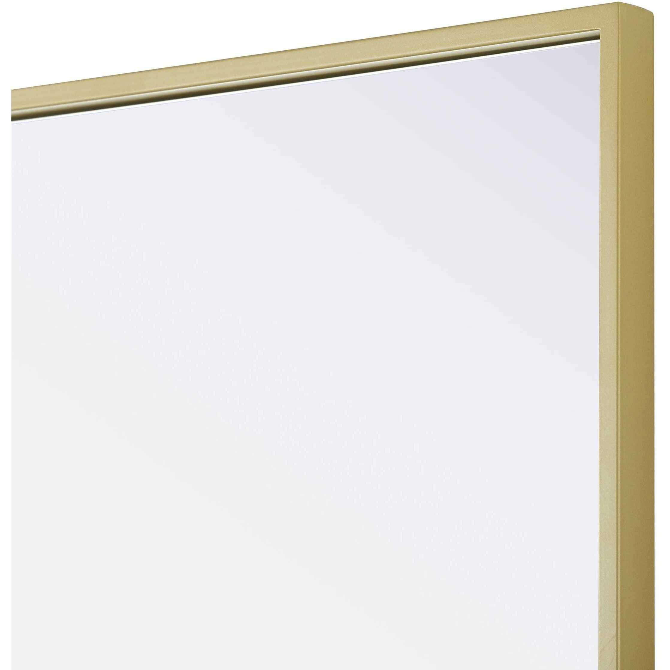 Amoura 30 X 24 inch Brass Mirror