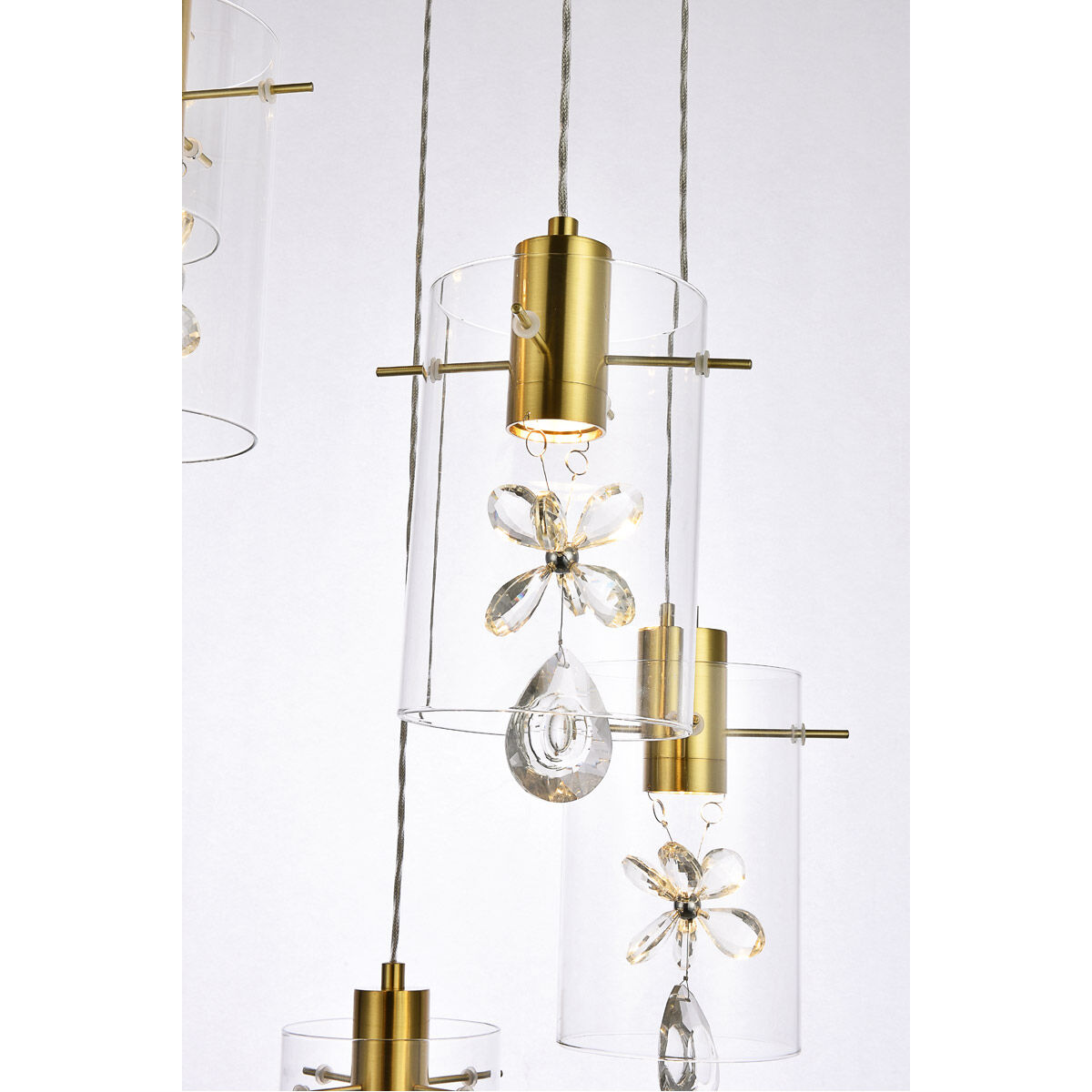 Hana 5 Light 18.97 inch Gold Pendant Ceiling Light