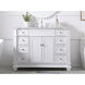 Wesley 48 X 22 X 35 inch White Vanity Sink Set