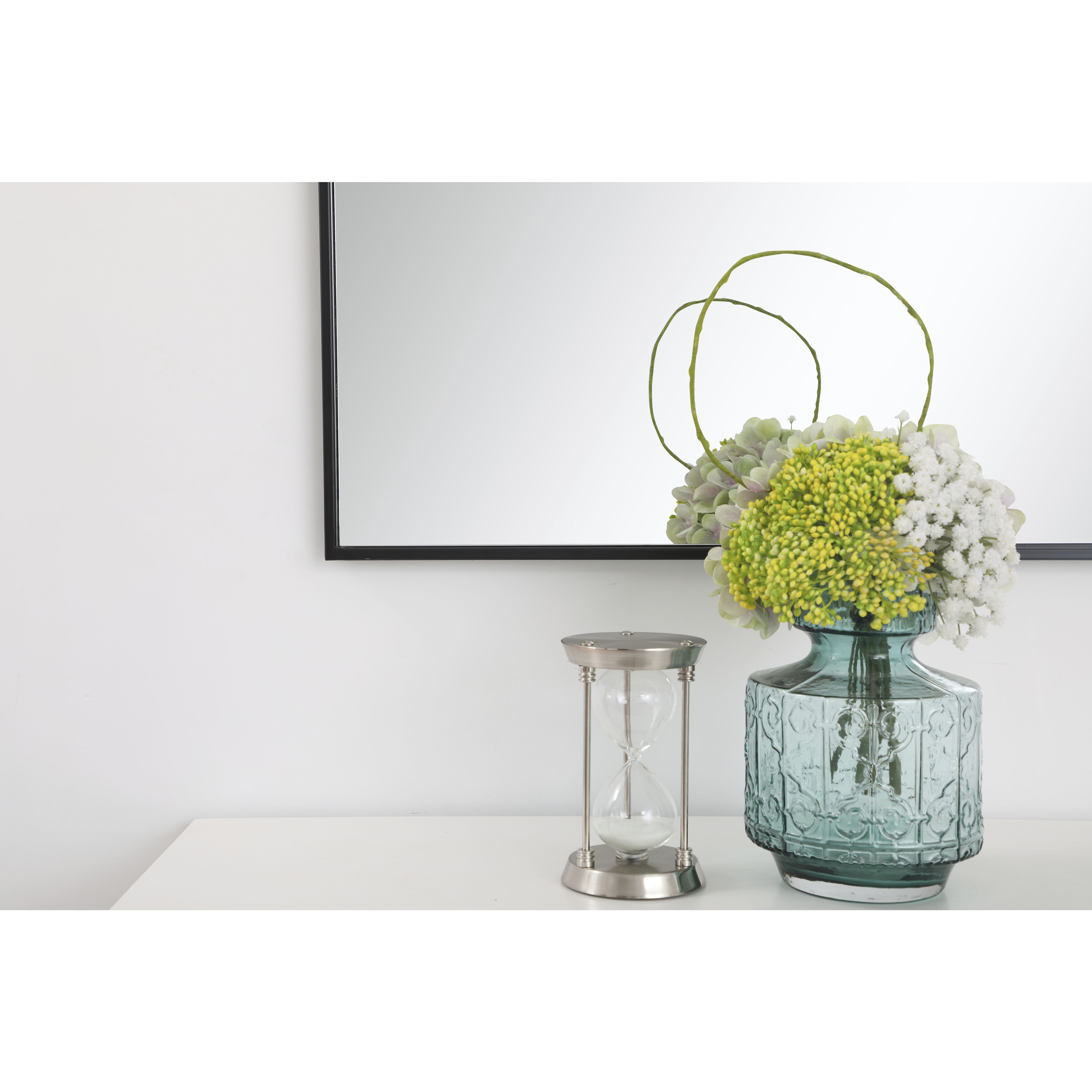 Monet 60 X 30 inch Black Wall Mirror