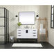 Eugene 48 X 22 X 34 inch White Vanity Sink Set