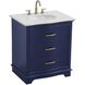 Knox 30 X 34 inch Blue Bathroom Vanity Cabinet